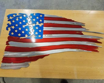 Plasma cut flag | Etsy