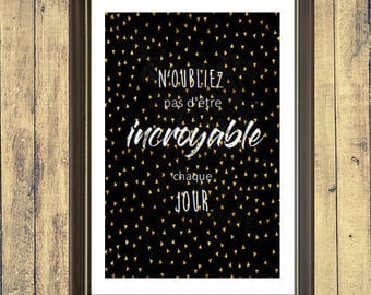 Calligraphy quote poster/print
