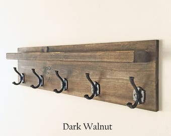Coat Rack Wood Rustic Reclaimed