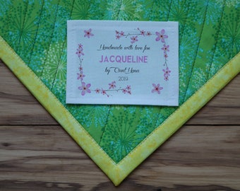 Personalized Quilt Labels 8 large custom quilting labels