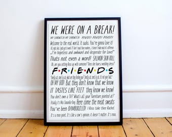 Friends tv show print, Friends tv show, F.R.I.E.N.D.S, central perk friends, central perk, Friends tv show gifts, friends quotes, DOWNLOAD
