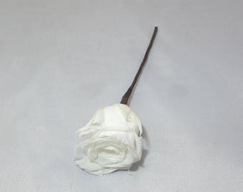 Mini stabilized rose on peak, bridal hairstyle peak, natural preserved flower for wedding, rose for hair, bridal hairstyle accessory