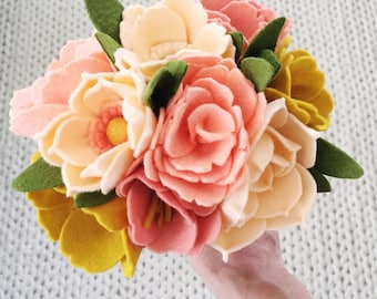 Felt Flower Bouquets | Mother's Day Flowers| Wedding Bouquets | Wedding Rehearsal Bouquet | Bridesmaid Bouquets | Thank You Gift