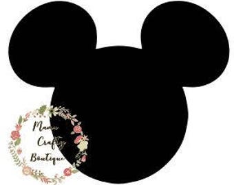 Mickey Head SVG,PNG, DXF