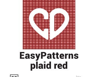 Siser Pattern Heat Transfer Vinyl (HTV) - 18"x12" Plaid Red Pattern, Heat Press Vinyl Sheets, Transfer Vinyl, Cricut Iron On Transfer