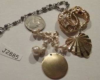 Vintage, Destash, Component, Supply, Salvage Lot, Art Deco, Mixed Media, Jewelry lots, Supply, J2885