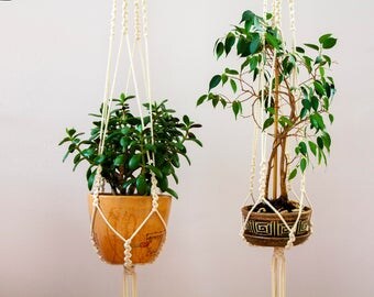 Macrame Plant Hanger, Hanging Planter, Macrame Plant Holder, Pot Hanger, Plant Holder, Cotton Hanging Planter, Macrame Hanger, Bowl Hanger