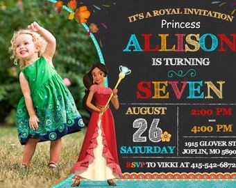 Elena of Avalor Invitation Elena of Avalor Invitation Birthday - Elena of Avalor Party