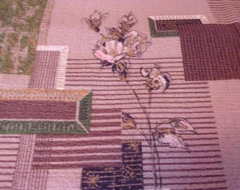 Vintage 1950's Bark Cloth Fabric 2 1/4 Yards