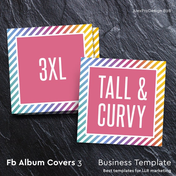 Facebook Album Covers 5x5 inches 27 items Size card for