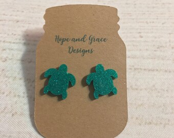 Sea turtle earrings