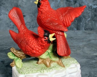 Summer Sale Red Cardinals Music Box