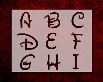 disney font stencil etsy