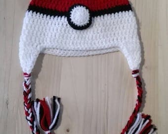 pokemon hat shaped pokeball size 12/24