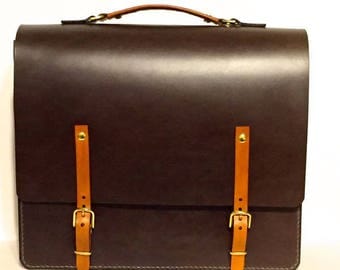 Leather Briefcase, Messenger Bag