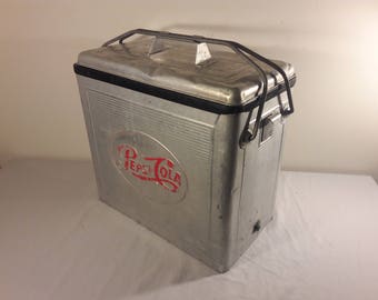 1950s Pepsi Cola Aluminum Cooler
