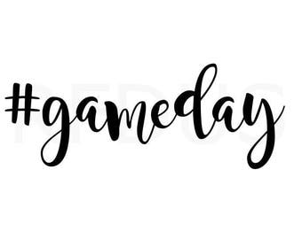 hashtag game day svg, football svg, cricut cutting file, its gameday yall, sports svg, fitness svg, game svg, day svg, i love football svg