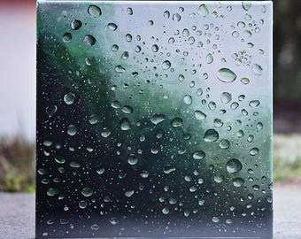 Raindrops painting | Etsy