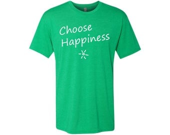 Choose Happiness Men's Travel T-Shirt