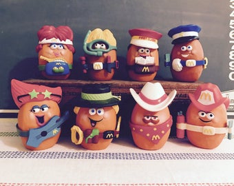 RARE 1988 McDonald's Dress Up Chicken Nuggets Happy Meal Toys
