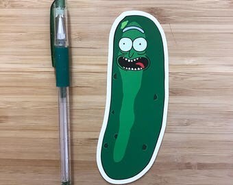 Pickle Rick Vinyl Sticker, Rick and Morty Gift, Adult Swim, Cartoon Network, Robot Chicken, Family Guy, Cool Vinyl Stickers, Animation