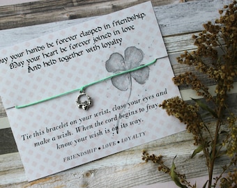 Claddagh Wish Bracelet, Wish Upon Your Wrist, Wish Bracelet, Celtic Jewelry, Irish Bracelet, Claddagh Jewelry, Claddagh Bracelet, Irish Gift