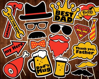 Photo booth props printable props black and gold props new
