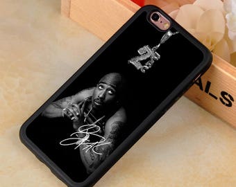 Fashion 2Pac Tupac Shakur Printed Soft TPU Mobile Phone Cases OEM For iPhone 6 6S Plus 7 7 Plus 5 5S 5C SE 4S Back Shell Cover