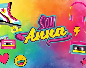 PRINTED Custom Soy Luna Birthday Party Backdrop - Soy Luna Birthday Party Background - Teen Girl Party Decoration - Soy Luna Birthday Banner