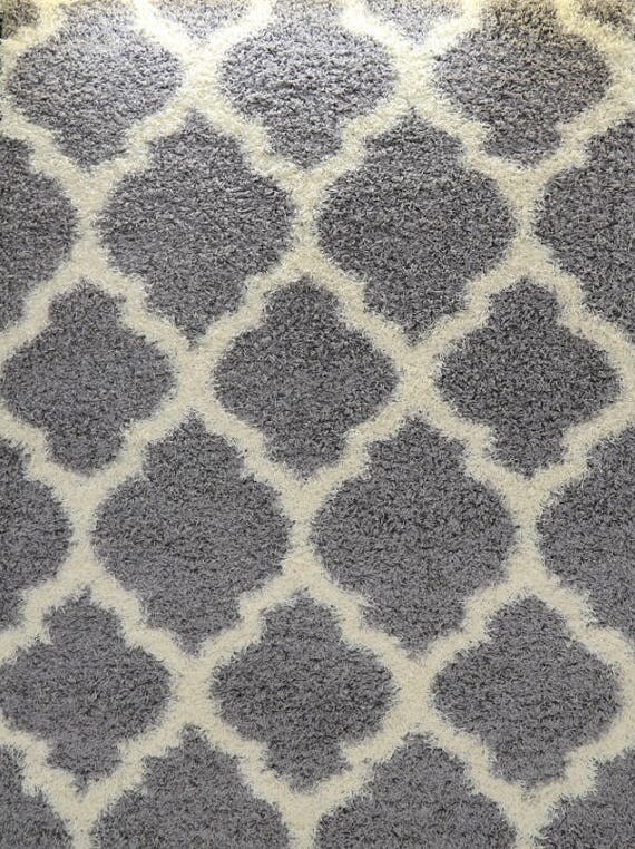 Ladole Rugs Light Grey Ivory Trellis Contemporary Carpet Area Like This Item