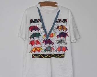 Texas Armadillo Cut Out Tee