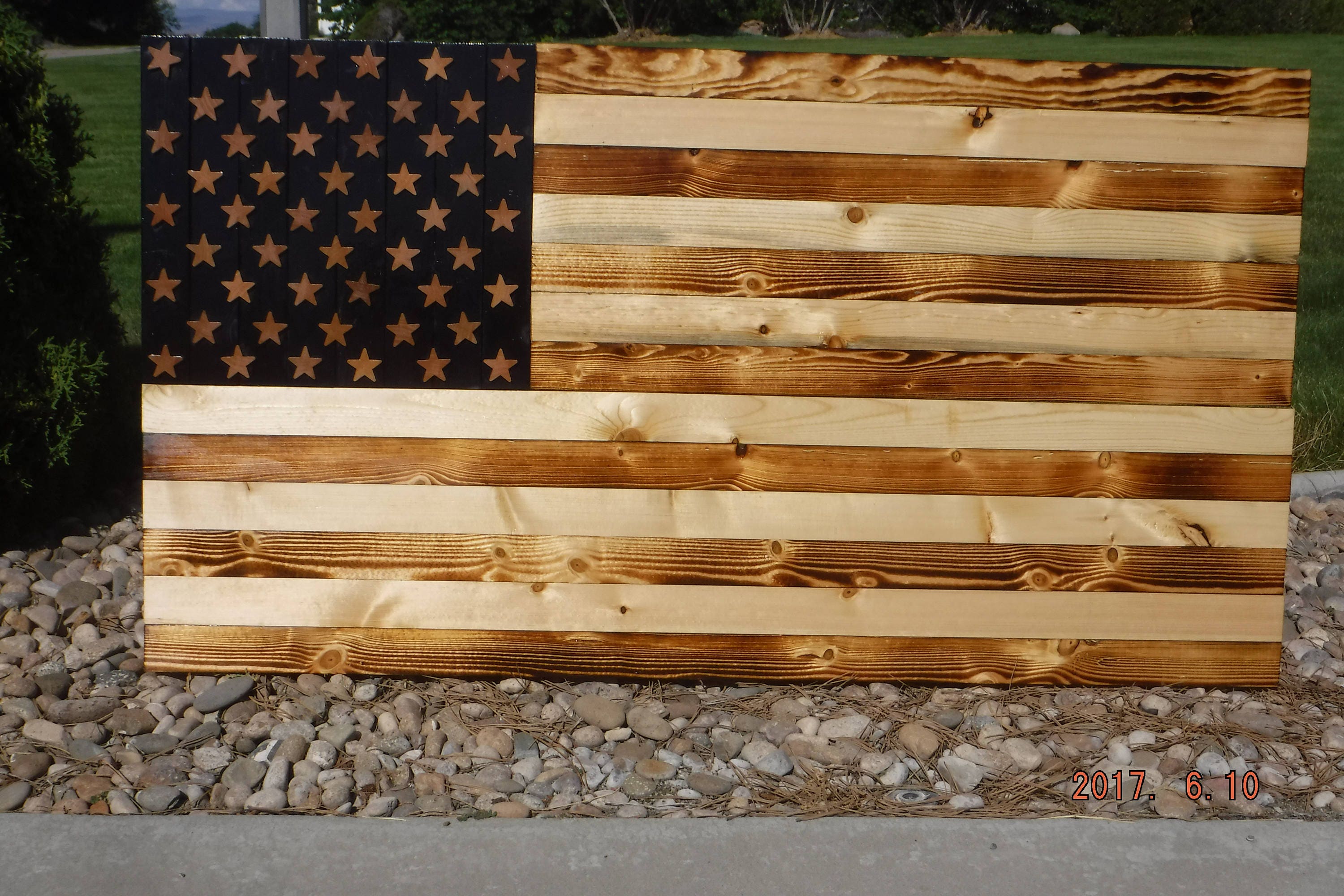 Rustic wooden Flag