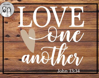 Love one another svg | Etsy
