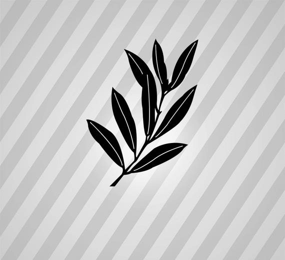 Download olive leaf Silhouette - Svg Dxf Eps Silhouette Rld RDWorks ...