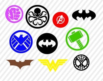 superhero svg, marvel digital file, batman cricut file, silhouette files, avengers svg cutting files, batman svg file, vector file
