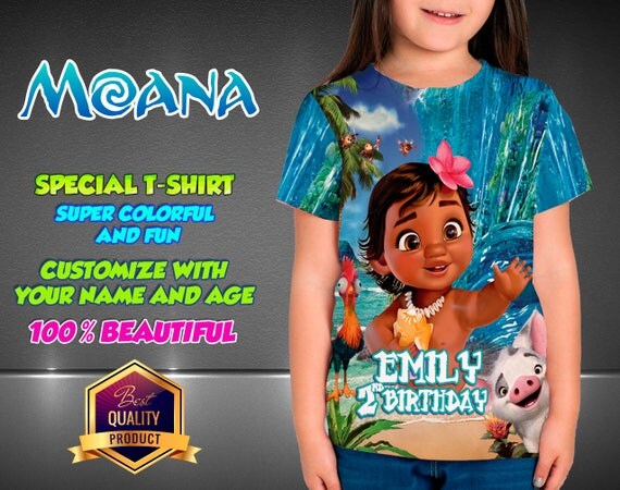 Moana Baby Birthday Shirt, Moana Custom Shirt, Moana Personalized Shirt, Moana family shirts, MOANA Birthday t-shirts Moana Disney Family Il_570xn