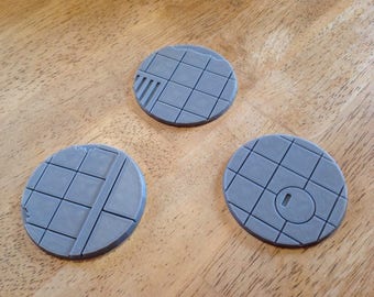 3D Printed 60mm Urban City Street Bases Lot of 3
