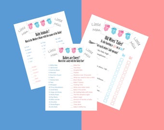 gender reveal party games bows or bowties baby shower