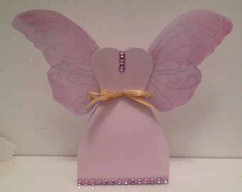 Dragees boxes pink & gold fairy princess
