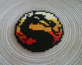 Mortal Kombat Logo Bead Sprite Magnet Keychain Necklace