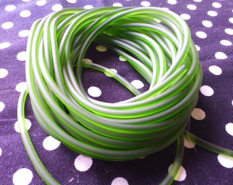 1 meter cord 2 mm PVC, Khaki Green
