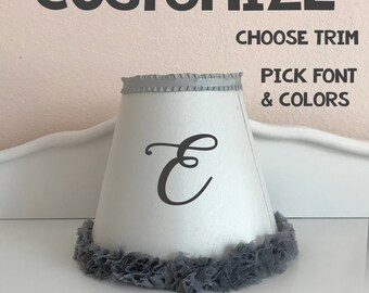 Custom Monogrammed Lamp Shade
