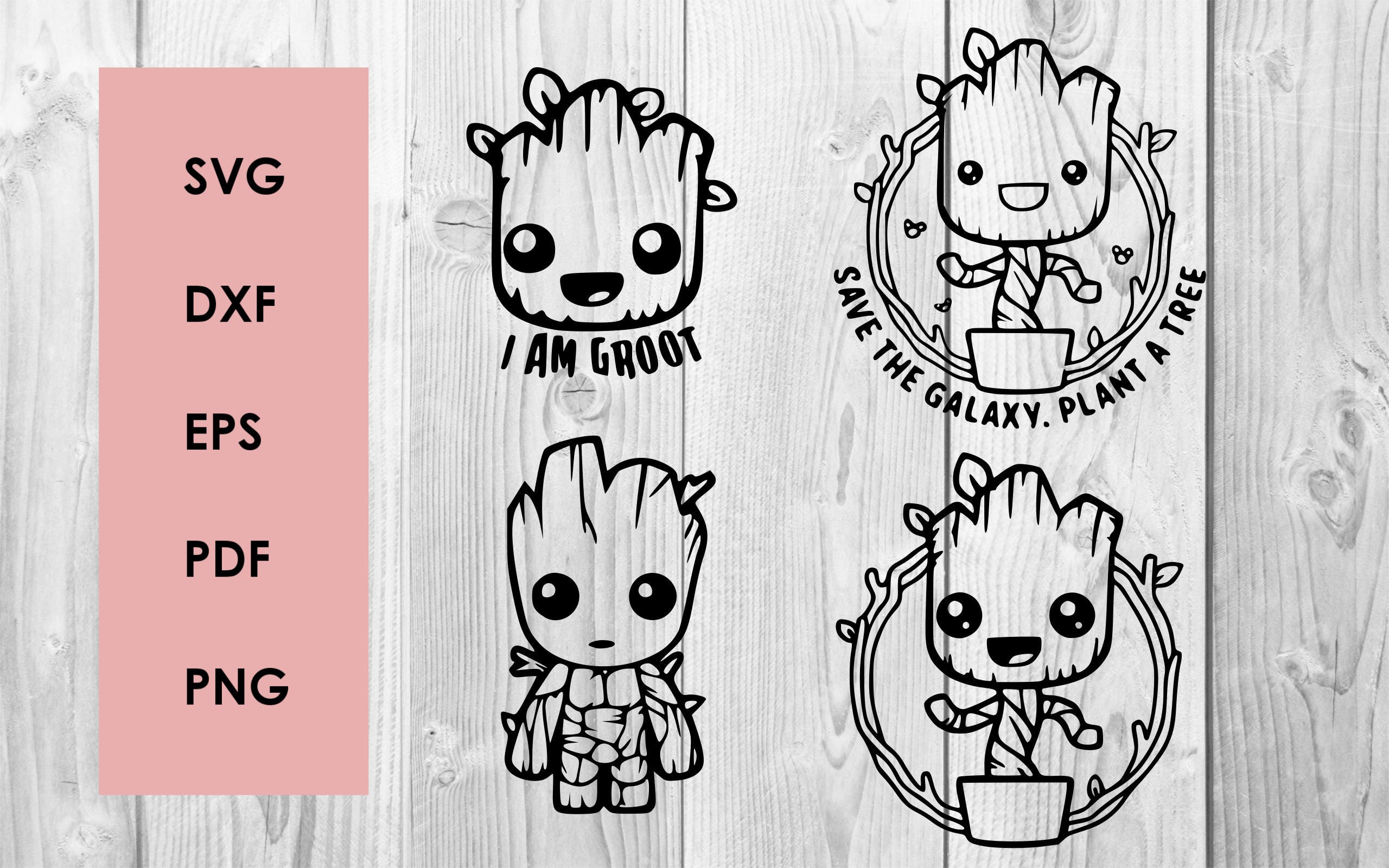 Download baby Groot Silhouette SVG guardians of the falaxy svg cutting