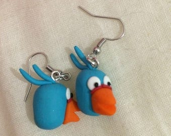 From the game angry bird earring