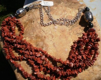 Multilayered semi precious Jasper stone