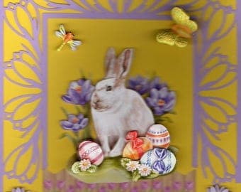 3d Easter card Bunny 5