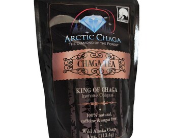 Alaska Arctic Chaga Mushroom Powder - Raw Dietary Supplement - Wild Harvested Antioxidant and Immune Booster