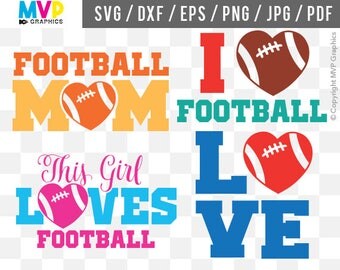 Football Mom SVG, I Love Football SVG, Football Cut File, Football Clipart, Football Mom, I Love Football Vector Designs, mvp-20