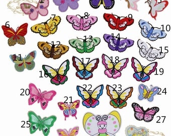 butterfly Patch patch Embroidered sew on patch iron on patch Applique style 15