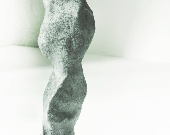 Clay sculpture, ceramic sculpture, ceramic figurine, Raku, black sculpture, raku sculpture, black figurine